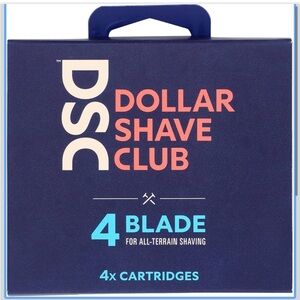 Dollar Shave Club 4 Blade Cartridges - Blue